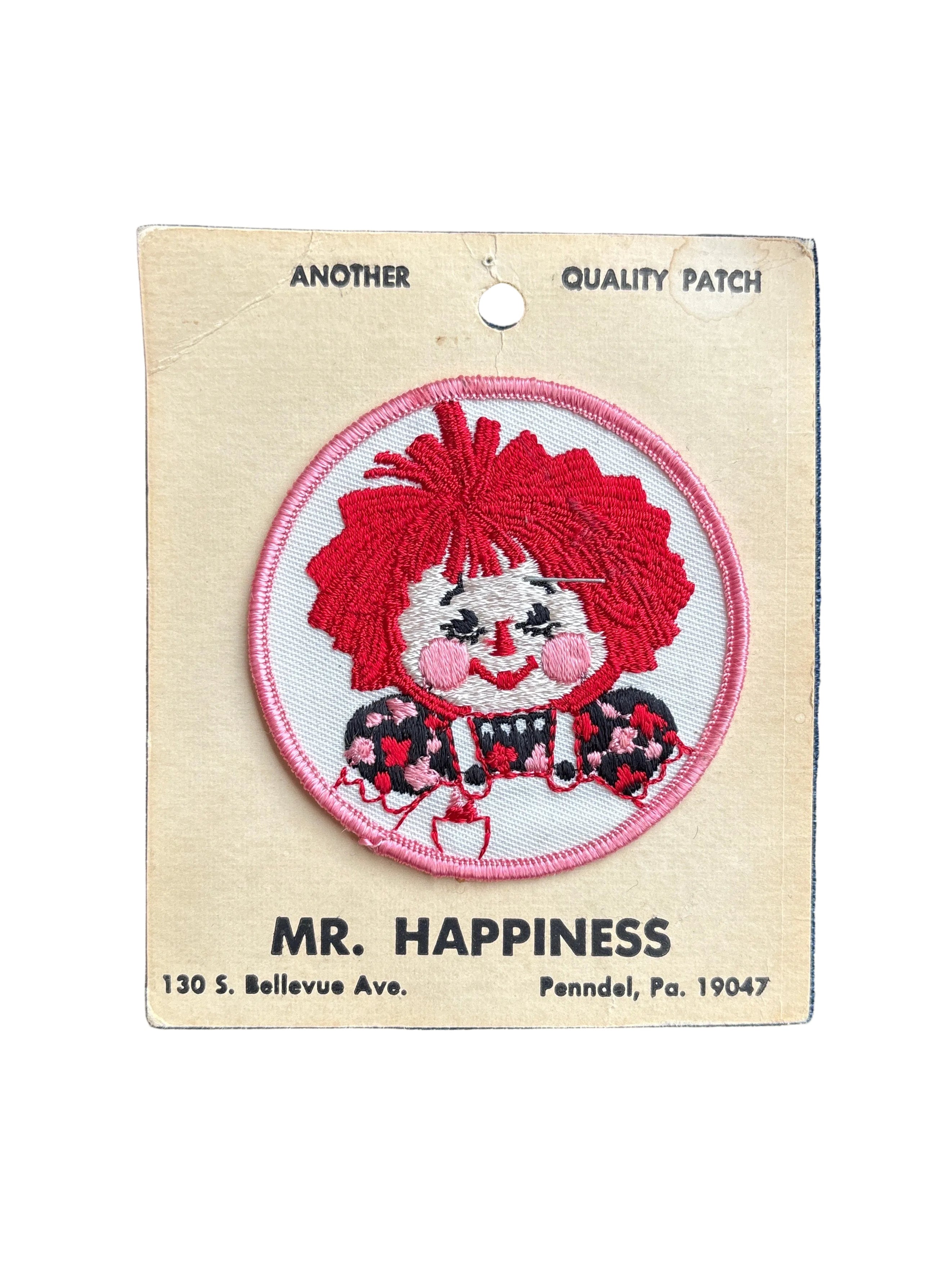 1970s Raggedy Ann Doll Cloth Patch