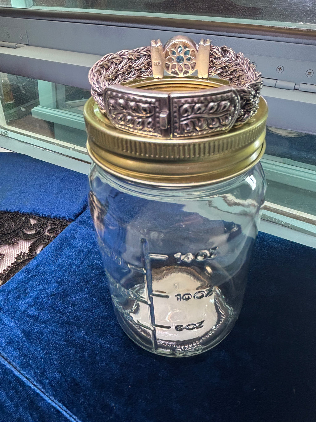 EFFY BH 18k Gold 925 Sterling Silver London Blue Topaz Bracelet